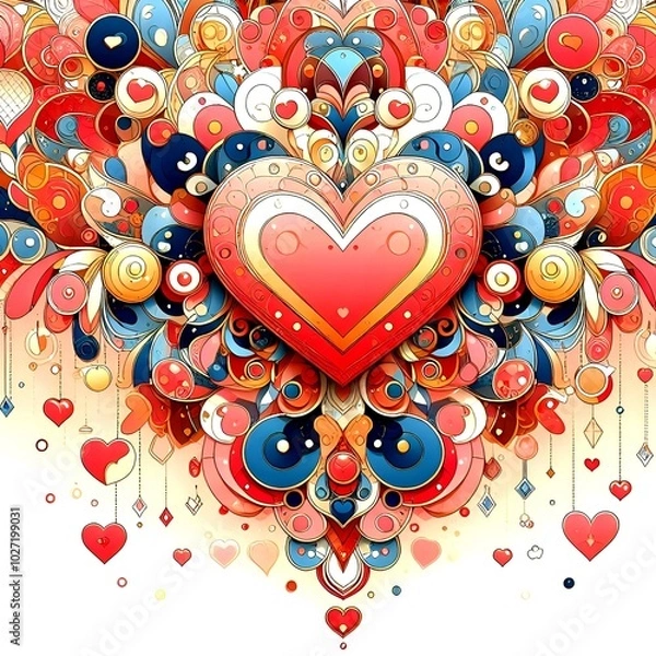 Obraz heart with ornament