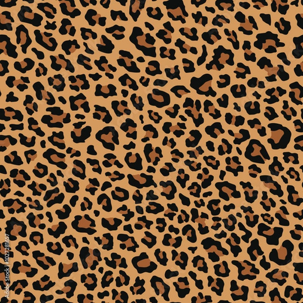 Obraz Leopard texture, animal print, seamless background