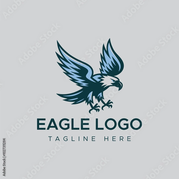 Fototapeta eagle bird vector logo design concept 