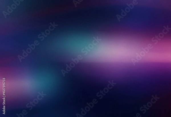 Fototapeta Abstract purple and blue gradient background with grainy texture.