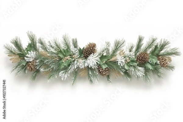 Obraz Merry Christmas and Happy New Year holiday background