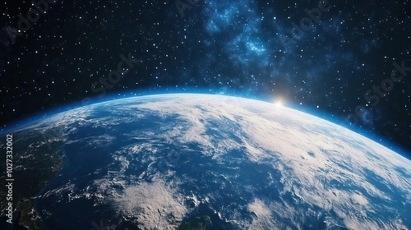 Fototapeta Joint global space mission to explore distant planets