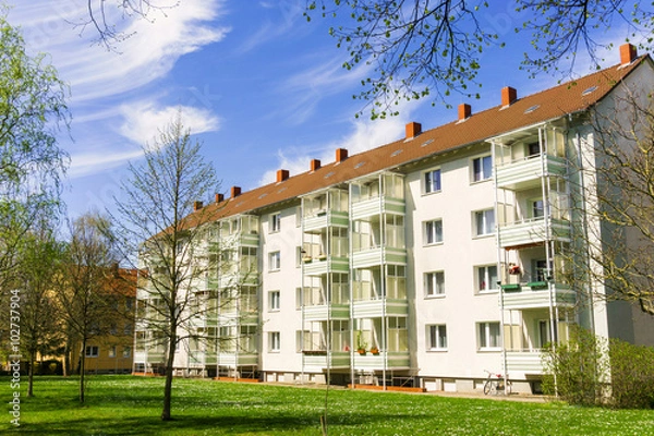 Obraz Sanierter Plattenbau