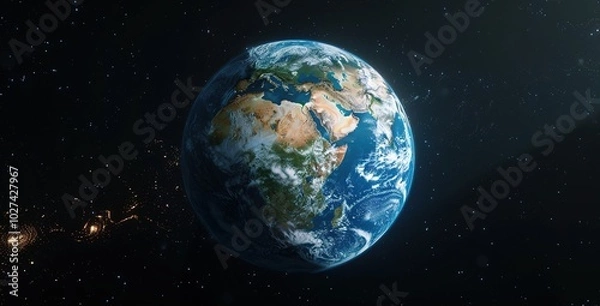 Fototapeta planet earth in space