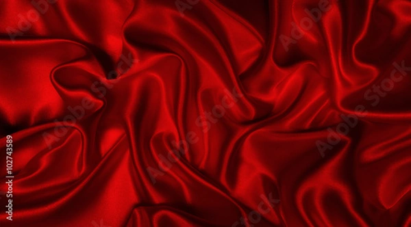 Fototapeta streszczenie tło luksusowa tkanina lub płynna fala lub faliste fałdy grunge tekstury jedwabiu satynowy aksamitny materiał lub luksusowe świąteczne tło lub elegancka tapeta, tło