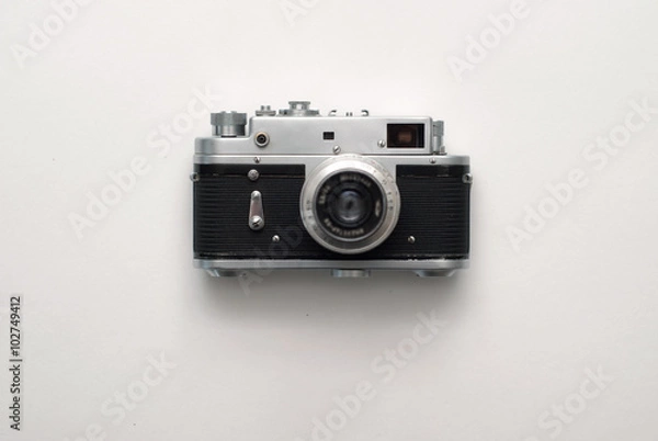 Fototapeta Old rangefinder vintage camera 