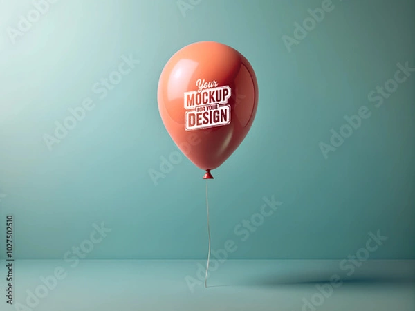 Obraz Minimalistic Balloon Mockup  Clean and Editable Design