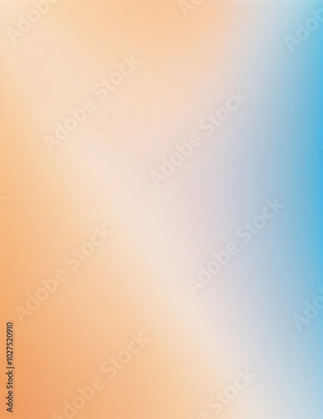 Fototapeta abstract colorful background with lines - abstract gradient blue and light orange waves background - Generative AI