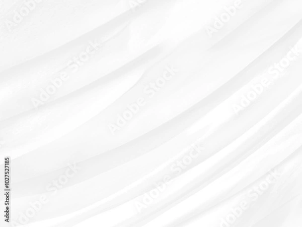 Fototapeta abstract white and gray soft fabric beauty smooth curve shape decorate fashion textile background