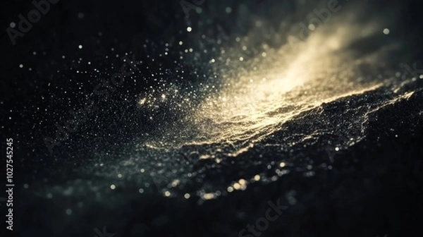 Fototapeta Sparkling Snowflakes in the Soft Glow of Winter Sunlight