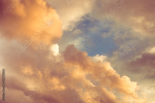 Obraz beautiful clouds at winter