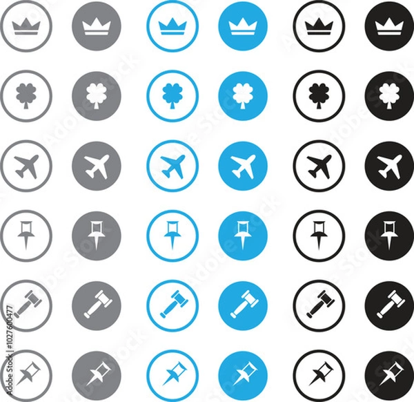 Obraz pin needle thumbnail realistic style vector illustration  Crown Color Diamond Vector Icon Cheap Flights Flat & Line Icon Design Principle Justice Icon Icon