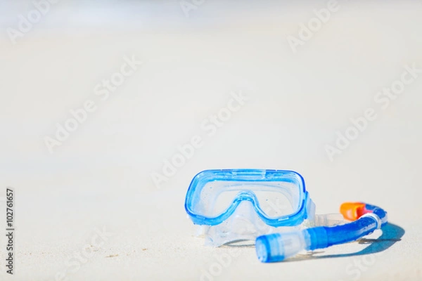 Obraz Snorkeling equipment on sand