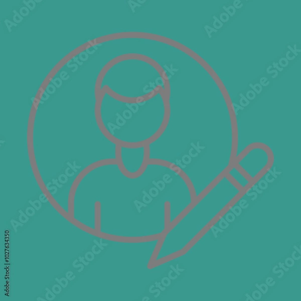 Obraz Author icon design
