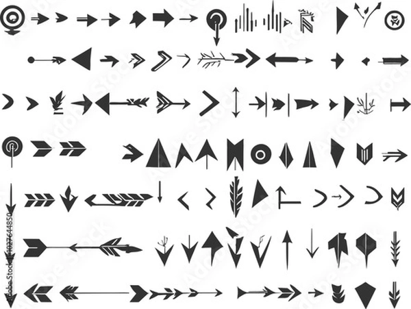Fototapeta set of arrows