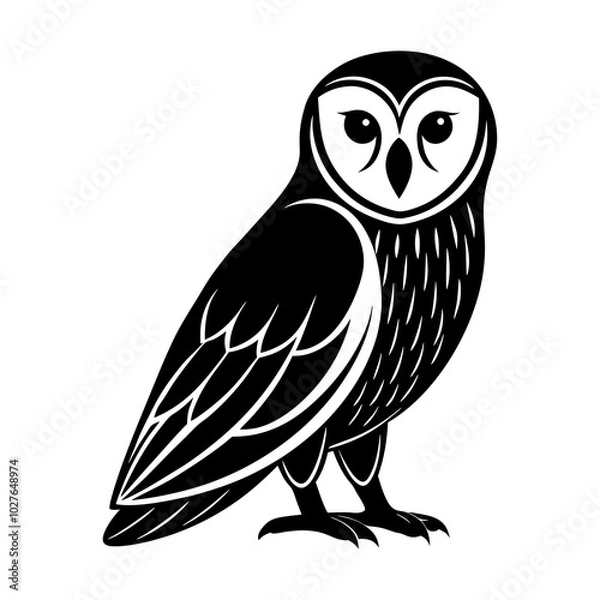 Obraz owl sitting on a branch