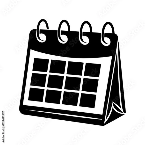 Fototapeta calendar isolated on white