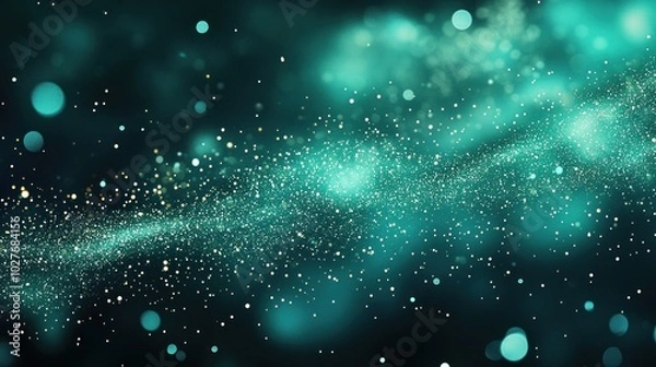 Obraz Starry Night Glow with Sparkling Effects