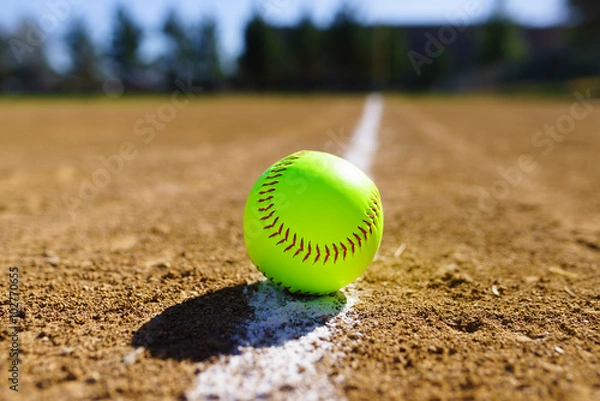 Obraz Softball na polu softball w górach Kalifornii
