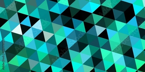 Obraz 緑　キラキラした三角タイル　パターン背景