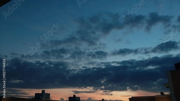 Fototapeta time lapse clouds