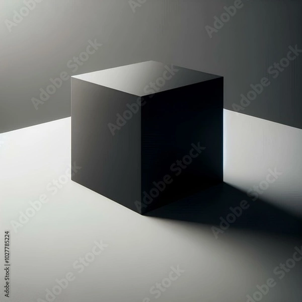 Fototapeta open box on black
