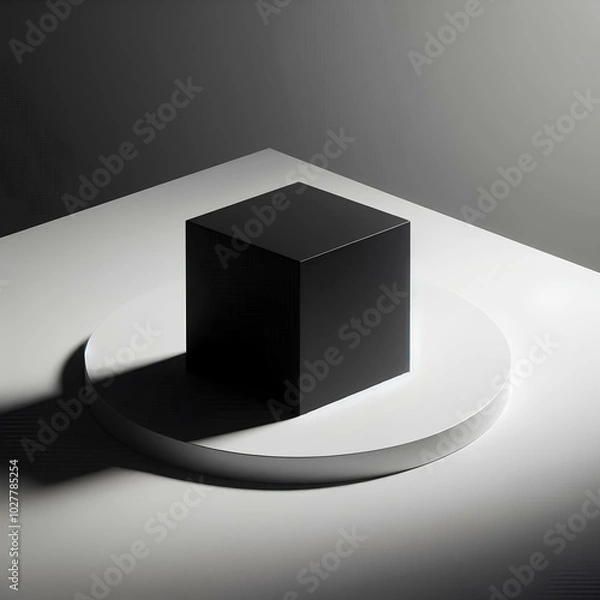 Fototapeta 3d rendered illustration of a cube