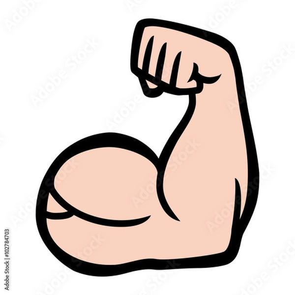 Obraz Biceps Flex Arm Vector Icon