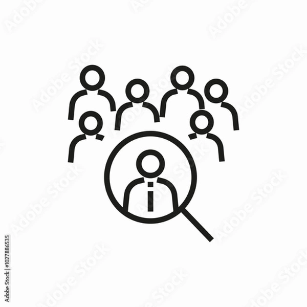 Obraz job search icon sign vector