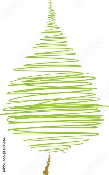 Obraz scrawled leaf from a tree