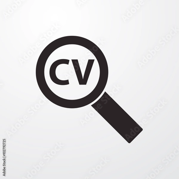 Fototapeta Resume search icon for web and mobile