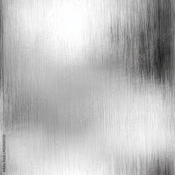 Fototapeta seamless brushed silver texture with slight imperfections