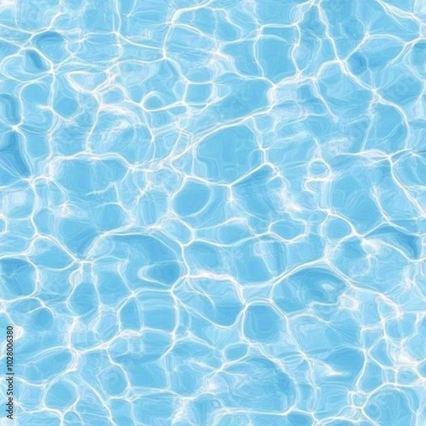 Fototapeta Photo of a seamless texture of crystal-clear pool water