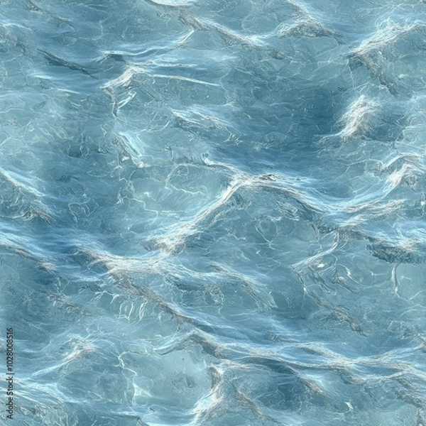 Obraz Photorealistic seamless texture of shallow river water