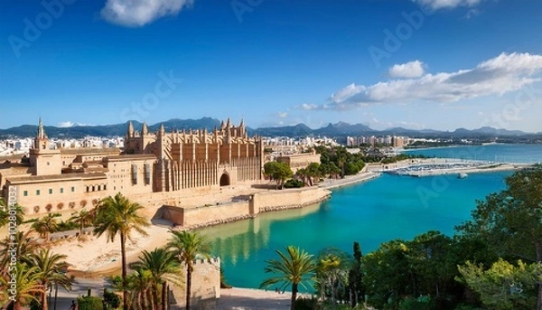 Obraz view of can forteza rey ornate architecture palma de mallorca majorca balearic islands spain mediterranean europe
