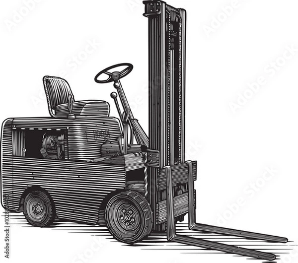 Obraz Antique Forklift