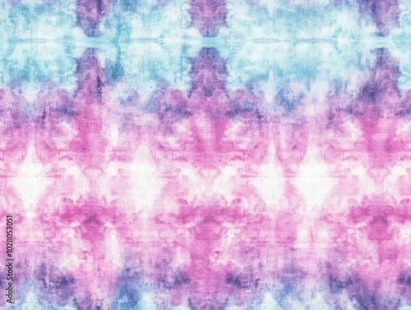 Fototapeta Handdyed tiedye with watercolor effect, soft transitions, seamless pattern, watercolor tiedye, boho abstract
