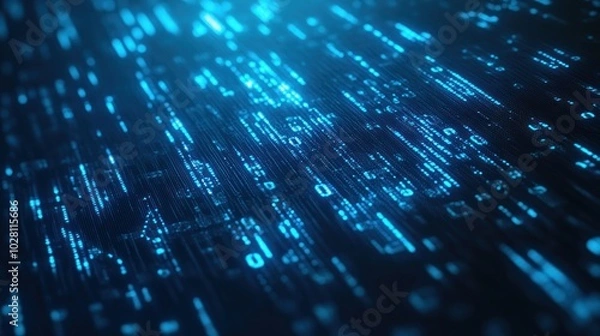 Fototapeta Digital Data Stream