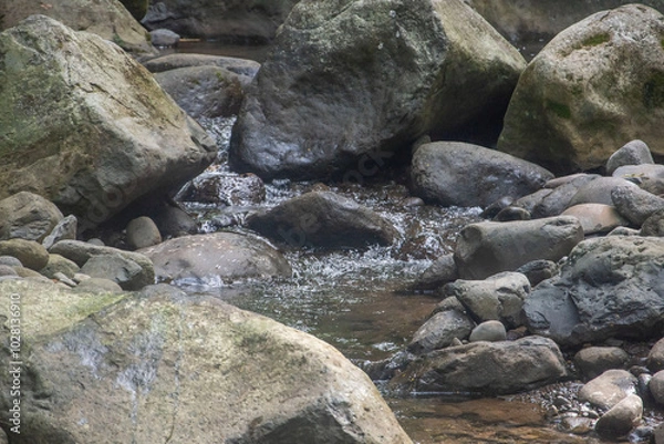 Obraz Small stream in the river
