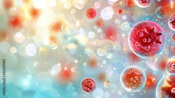 Fototapeta Abstract Colorful Cells Background