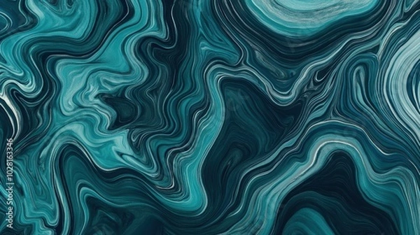 Fototapeta Elegant Deep Blue and Green Marble Texture Background