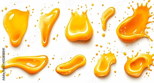 Fototapeta Orange Juice Splash Collection.