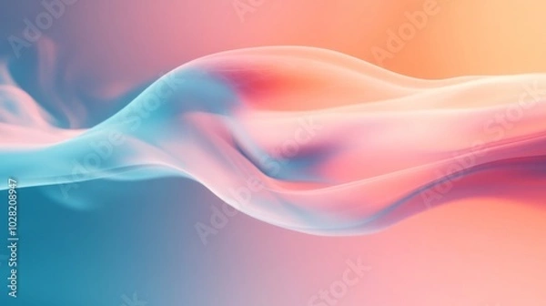Fototapeta Abstract Blue and Pink Swirling Smoke Effect