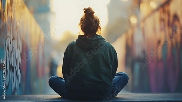 Fototapeta a person showing hope while talking about the positive impact of lifestyle changes on their addiction recovery 