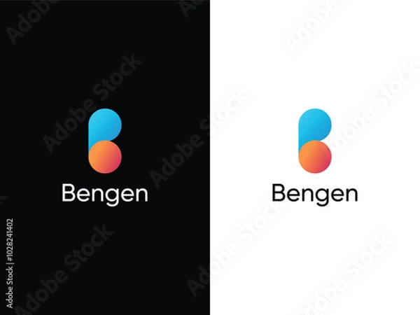 Obraz B letter Logo Design Template