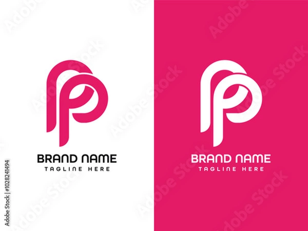 Obraz P letter Logo Design Template