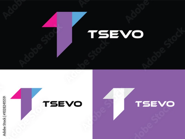 Obraz T letter Logo Design Template