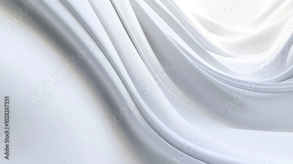Fototapeta Abstract White Curves