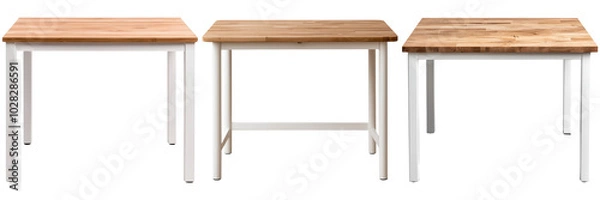 Fototapeta Simple Tables on Transparent Background