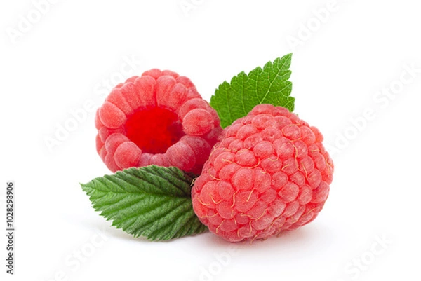 Obraz Ripe raspberry closeup